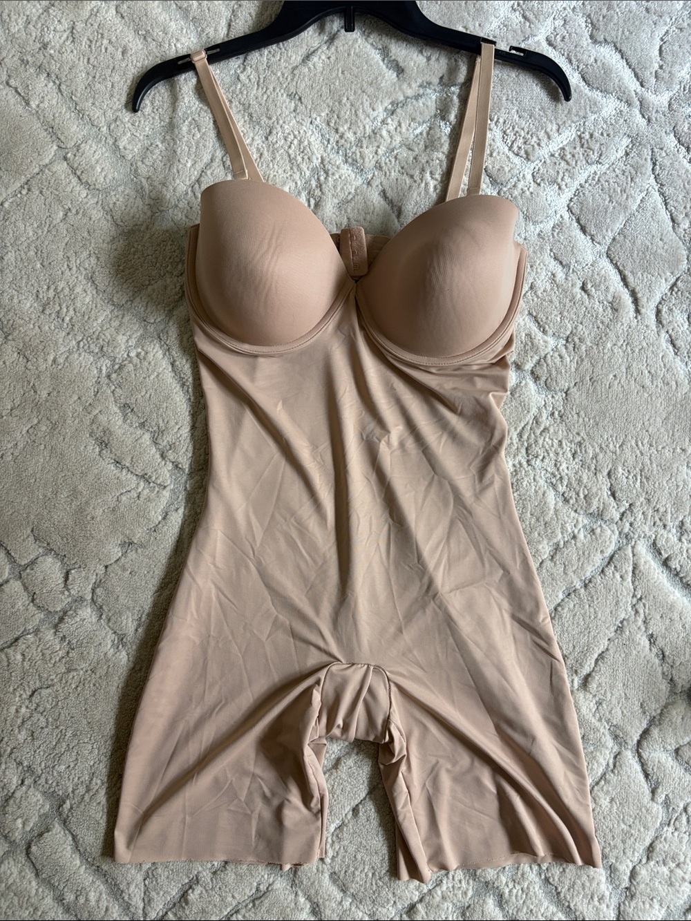 Nude Shapewear Bodysuit with Built-In Bra